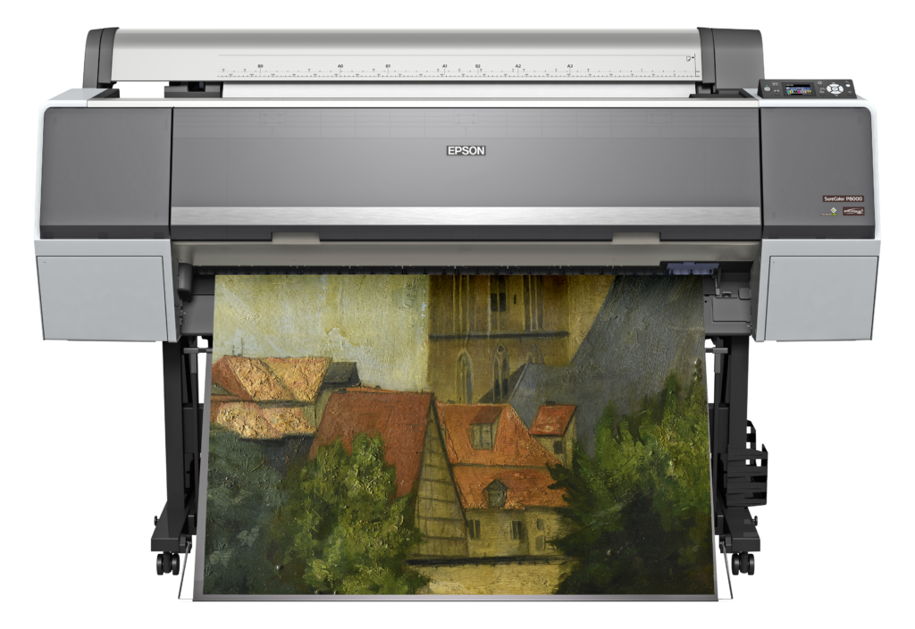 Druck auf EPSON SureColor SC-P8000 (Pig- menttinten) mit EFI-Rip Software